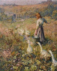 Feeding The Geese by Dorothea Sharp