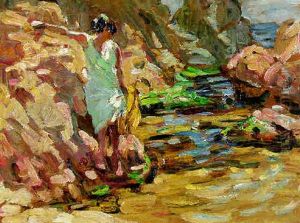 Girl On The Beach by Dorothea Sharp