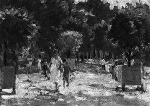 The Tuilleries, Paris - Mother And Child by Dorothea Sharp