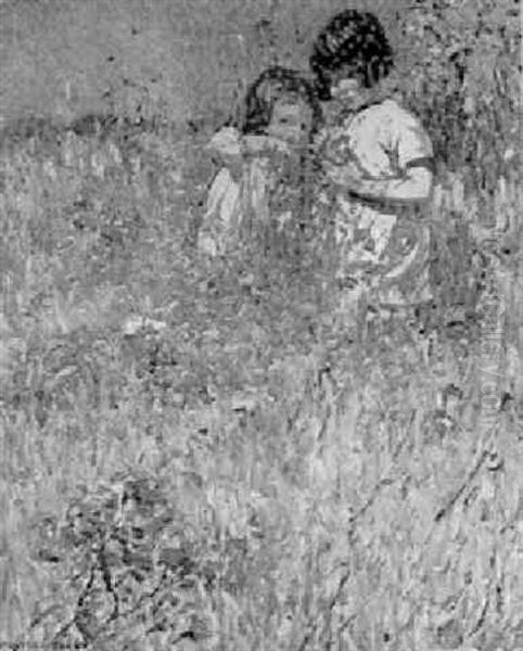 Two Girls In A Meadow - view 1