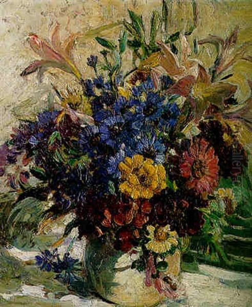 A Vase Of Flowers - view 1