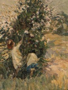Children Picking Blossom by Dorothea Sharp