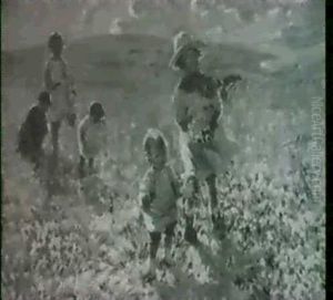Children Gathering Flowers by Dorothea Sharp