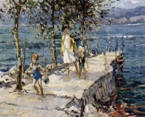 Children On The Quay, Lake Como