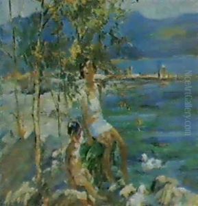 The Blue Lagoon- Portugal by Dorothea Sharp