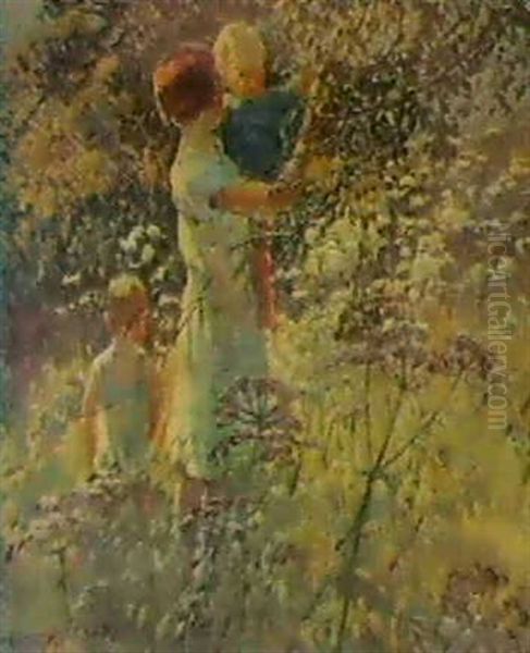 Children In An Orchard - view 1