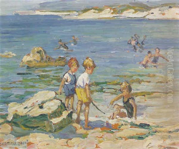 Playing In The Surf - view 1