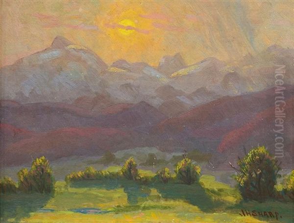 Sunset Over The Mountains - view 1
