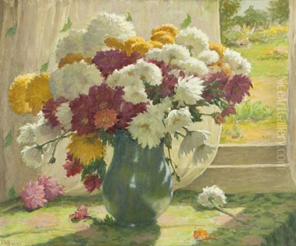 Still Life With Chrysanthemums - view 1