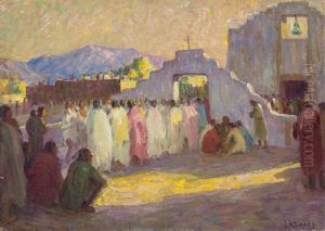 Study For The Sunset Dance, Taos by Joseph Henry Sharp