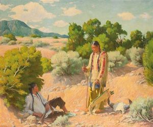 After The Hunt by Joseph Henry Sharp