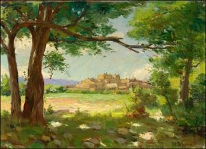 South Pueblo, Taos, New Mexico by Joseph Henry Sharp