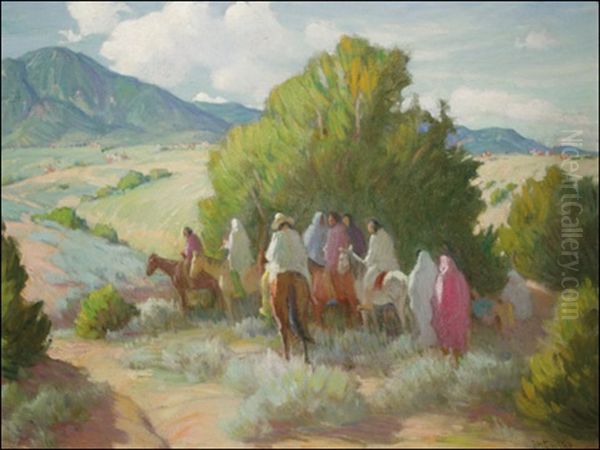 Rabbit Hunters - Taos Indians - view 1