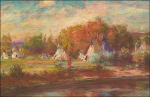 Crow Camp On The Little Big Horn