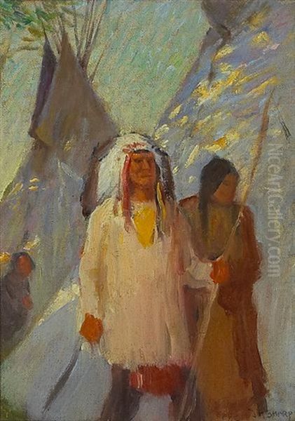 Just Purchased (indians By An Encampment) - view 1