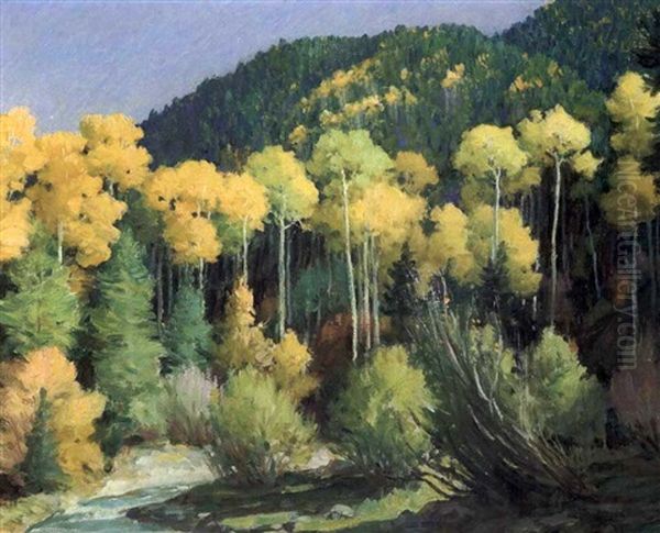 Aspens Near Twining - view 1