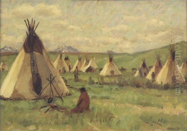 Blackfeet Teepees, Glacier Park - view 1