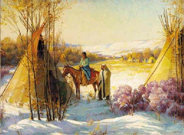 Winter Squaw Dance - Crow Reservation, Montana - view 1