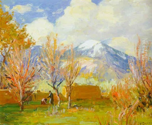 Springtime Taos Mountains - view 1