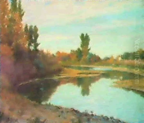 October Reflections, The Little Big Horn Near Custer Battlefield - view 1