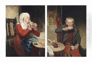 Tea Time; And The Fine Thread (pair) by Michael William Sharp