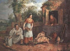 Feeding The Pigs by Rolinda Sharples