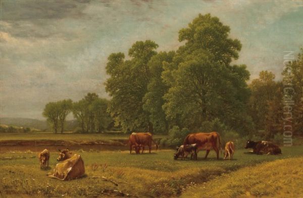 Summer Landscape With Cattle - view 1