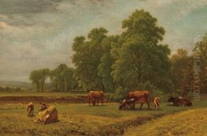Summer Landscape With Cattle