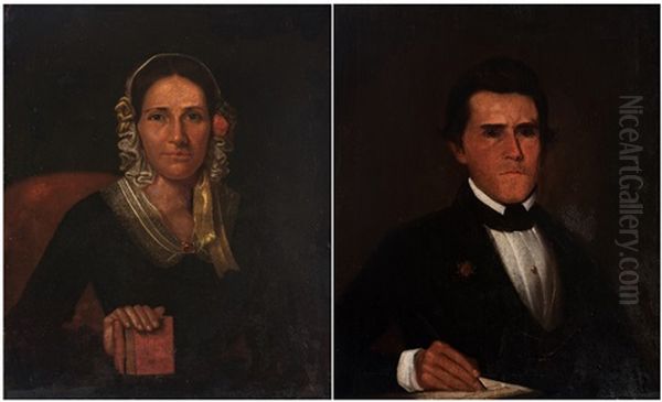 Pair Of Samuel Shaver Portraits - view 1