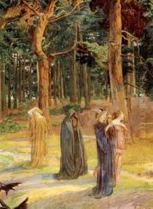 And All The Winds Go Sighing For Sweet Things Dying by John Byam Shaw
