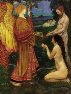 The Angel Before Adam And Eve by John Byam Shaw