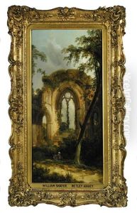 View Of Netley Abbey, Hampshire by William Shayer the Elder