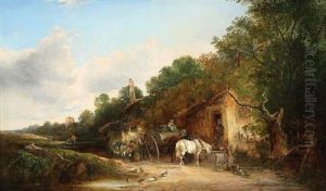 The Halfway House by William Shayer the Elder