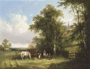 A Break From Harvesting by Charles Shayer