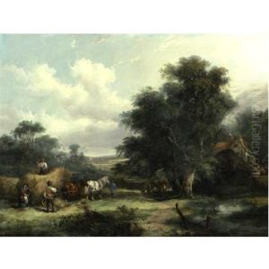 Haymaking On The Isle Of Wight by Charles Shayer