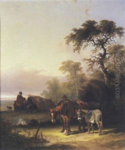 A Gypsy Encampment by Charles Shayer