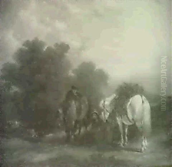 English Countryside With Figures - view 1