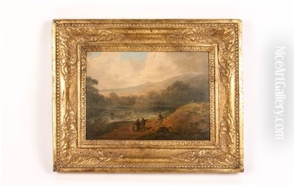 Landscape With Figures By Water - view 1