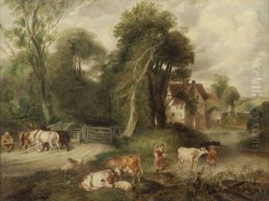 Farm Yard In Surrey