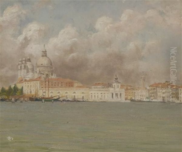 The Venetian Lagoon With La Santa Maria Della Salute - view 1