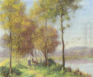 By The River by Thomas Frederick Mason Sheard