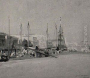 Along The Canal, Venice by Thomas Frederick Mason Sheard