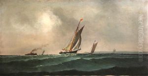 Sailboats Outside San Francisco Bay by Charles Dyer Shed