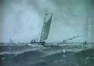 Fishing In Rough Surf by Charles Dyer Shed