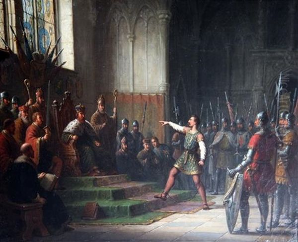 Richard The Lionheart Before The German Court At Worms - view 1