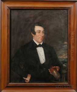 Portrait Of Captain Gray Of New London, Connecticut (+ Portrait Of Sara Gray; Pair)