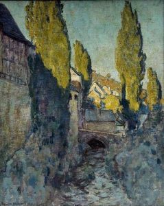 Der Muhlgraben by Eugen Felix Prosper Bracht