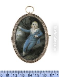 A Boy, Wearing Cerulaen Blue Breeches, Waistcoat And Coat, White Chemise With Frilled Lace Collar And Cuffs, White Stockings, Black Buckled Shoes And Hat... A Boy, Wearing Cerulaen Blue Breeches, Waistcoat And Coat, White Chemise With Frilled Lace Collar And Cuffs, White Stockings, Black Buckled Shoes And Hat...
