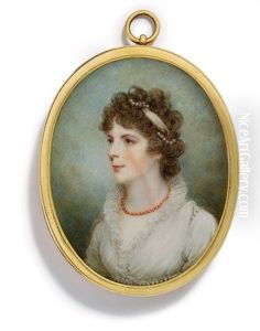 A Young Lady In Frilled White Dress With Van Dyck Collar A Young Lady In Frilled White Dress With Van Dyck Collar