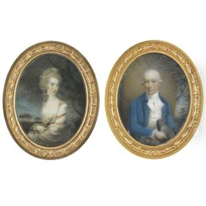 Portraits Of Thomas Ludbey And His Wife, Jane Ludbey, Nee Evans (pair) Portraits Of Thomas Ludbey And His Wife, Jane Ludbey, Nee Evans (pair)